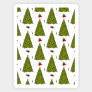 Christmas Trees Pattern Magnet